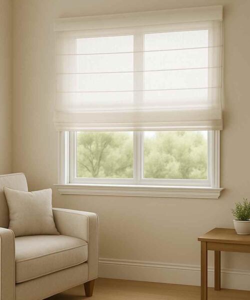 Sheer Roman Blinds